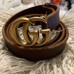 Gucci GG leather belt